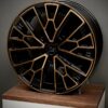 1972 (8300) 11x21 39.00 5x112 66.5 GLOSSY BLACK BRONZE MACHINED  Conic