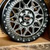 BLUSTER (8400) Matt Titanium BLK LIP 8.0x18 et48 6x120 74.5